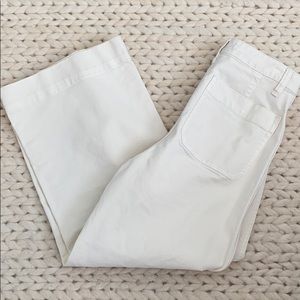 Madewell size 26 wide leg white pants